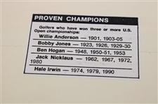 1990 U. S. Open at Medinah Cachet w/Francis Ouimet Stamp & Hale Irwin Clipping