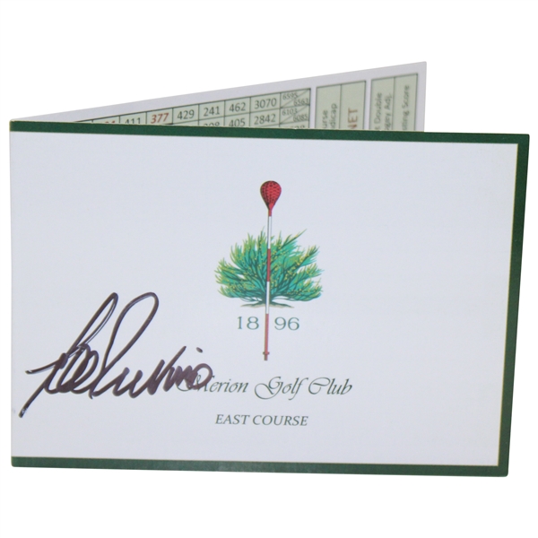 Lee Trevino Signed Merion Scorecard JSA ALOA