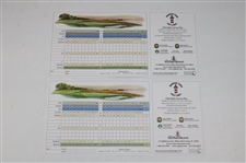 Davis Love III & Fuzzy Zoeller Signed Harbourtown Scorecards JSA ALOA