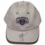 Zach Johnson Signed Colonial Est. 1936 Country Club Embroidered Logo Hat JSA ALOA