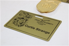 Curtis & Sarah Strange 1999 & 2002 Jimmy V Celebrity Golf Classic Credentials & Money Clip