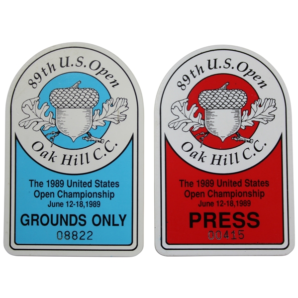 1989 US Open at Oak Hill Press And Grounds Pass