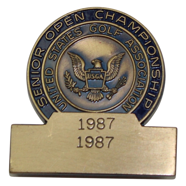 1987 US Senior Open at Brooklawn CC Money Clip - Gary Player Win