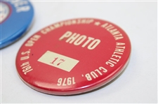 1976 US Open At Atlanta Athletic Club Member, Photo & ABC Buttons