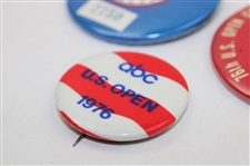 1976 US Open At Atlanta Athletic Club Member, Photo & ABC Buttons