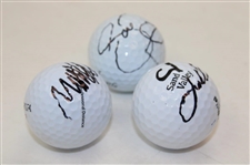 Jordan Spieth, Matthew Fitzpatrick & Jason Day Signed Logo Golf Ball JSA ALOA