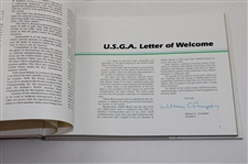 1982 US Open at Pebble Beach Hard Cover Program - Tom Watson Winner