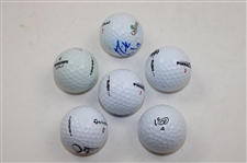 Harmon, Fitzpatrick, Dunlap, Casey, Homa & Snedeker Signed Golf Balls JSA ALOA