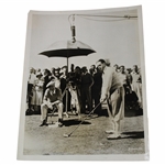 1930 Bobby Jones Behind the Scenes on Hollywood Movie Set with Director
