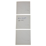 Three (3) 1965 Masters Tournament Original Kodak Photos w/Ben Hogan on Practice Green