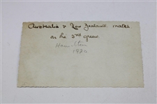 1920 Australia & New Zealand Match On The 3rd Green Black & White Photo