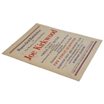 September 14 1950 Joe Kirkwood & David Lodge Vs Stanley Dartz & Ed Greer Super Golf Exhibition Poster