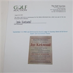 September 14 1950 Joe Kirkwood & David Lodge Vs Stanley Dartz & Ed Greer Super Golf Exhibition Poster