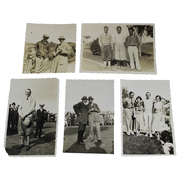 Five (5) 1920s At St Andrews, Olympic Fields, Los Angeles & Chicago Black & White Photos