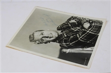 Joe Kirkwood Jr. Signed 1937 Black & White Photo w/'Good Luck' JSA ALOA