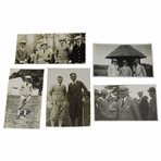 Five (5) 1920-1922 Kirkwood & Others At Gleneagles Black And White Photos