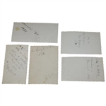 Five (5) 1920-1922 Kirkwood & Others At Gleneagles Black And White Photos