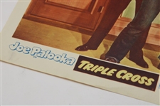 1951 Joe Palooka 'Triple Cross' Original Movie Lobby Card w/ Joe Kirkwood Jr.