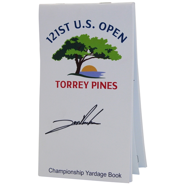 Jon Rahm Signed 2021 US Open at Torrey Pines Championship Yardage Book JSA ALOA