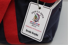 Brooks Koepka's Used 2018 US Open at Shinnecock Hills Duffel Bag with Name Bag Tag