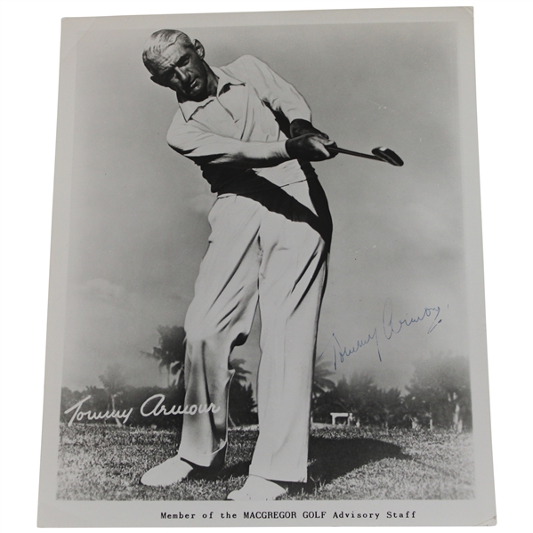 Tommy Armour Signed MacGregor Advisory Staff Photo JSA ALOA