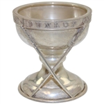 1929 Sterling Silver Dunlop Hole-In-One Award Trophy w/Leyland Dimple Golf Ball