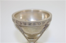 1929 Sterling Silver Dunlop Hole-In-One Award Trophy w/Leyland Dimple Golf Ball