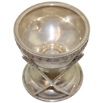1929 Sterling Silver Dunlop Hole-In-One Award Trophy w/Leyland Dimple Golf Ball