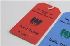 1985 Walker Cup at Pine Valley Golf Club Official Program with Four Tickets/Badges