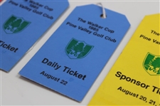 1985 Walker Cup at Pine Valley Golf Club Official Program with Four Tickets/Badges