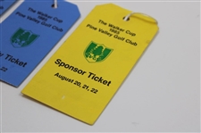 1985 Walker Cup at Pine Valley Golf Club Official Program with Four Tickets/Badges