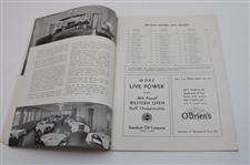 1935 Western Open at South Bend Country Club Official Program