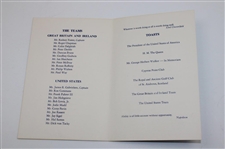 1981 Walker Cup at Pebble Beach Cypress Point Program
