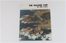 1981 Walker Cup at Pebble Beach Cypress Point Program