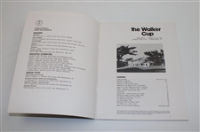 1981 Walker Cup at Pebble Beach Cypress Point Program