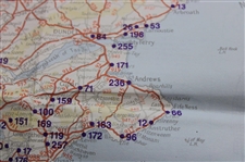Map of Golf Courses in Scotland by John Bartholomew