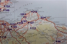 Map of Golf Courses in Scotland by John Bartholomew