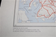 Map of Golf Courses in Scotland by John Bartholomew