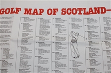 Map of Golf Courses in Scotland by John Bartholomew