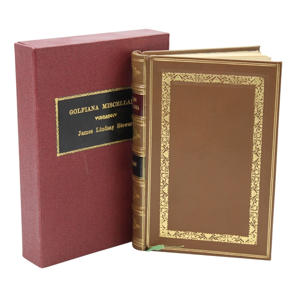 1887 Golfiana Miscellanea Book by James Lindsay Stewart