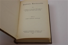 1887 'Golfiana Miscellanea' Book by James Lindsay Stewart