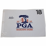 Colin Morikawa Signed 2020 PGA Championship at Harding Park Embroidered Flag JSA #WIT687361