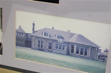 Scotland 1995 Prestwick Golf Club Display With Original Roof Slate From Clubhouse - Framed