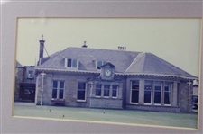 Scotland 1995 Prestwick Golf Club Display With Original Roof Slate From Clubhouse - Framed