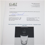 Mark Calcavecchia's 1995 Masters Tournament Hole No. 13 Steuben Crystal Eagle Glass