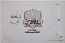 Rocco Mediate Signed 2016 Senior PGA Championship Embroidered Flag w/'2016 Champion' JSA ALOA