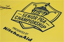 Colin Montgomerie Signed 2014 Senior PGA Championship Screen Flag JSA ALOA