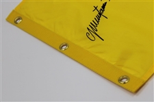 Colin Montgomerie Signed 2014 Senior PGA Championship Screen Flag JSA ALOA