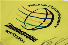 Vijay Singh Signed 2008 WGC Bridgestone Championship Used Hole #14 Flag w/COA & JSA ALOA