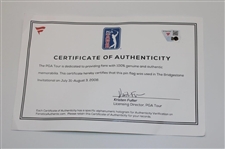 Vijay Singh Signed 2008 WGC Bridgestone Championship Used Hole #14 Flag w/COA & JSA ALOA